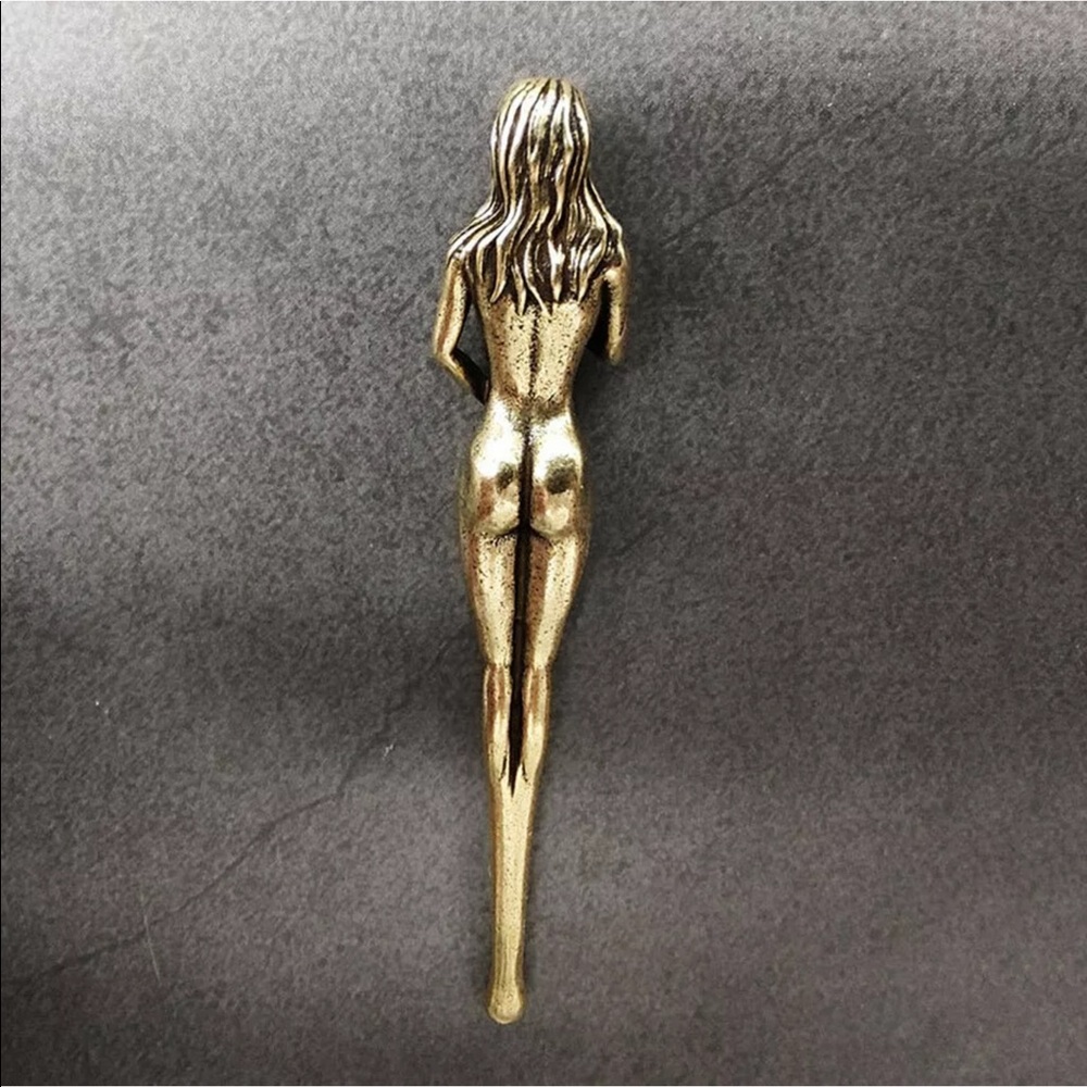 Vintage naked lady snuff spoon - Picture 4 of 5